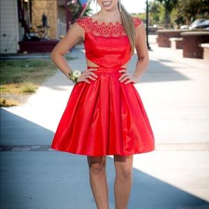 Sherri Hill Red Homecoming/Formal Dress